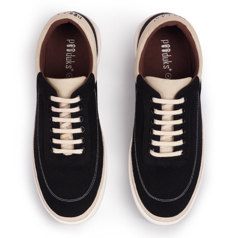 Ske Eco-Sole Sneakers Black and Beige Men