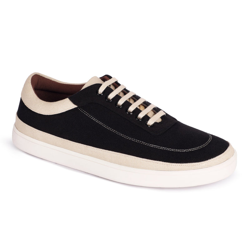 Ske Eco-Sole Sneakers Black and Beige Men