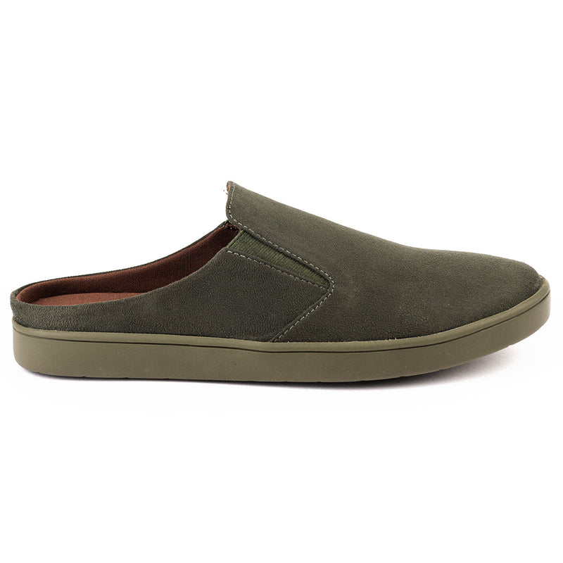 Nest Mules Vegan Suede Green Women Slip-ons