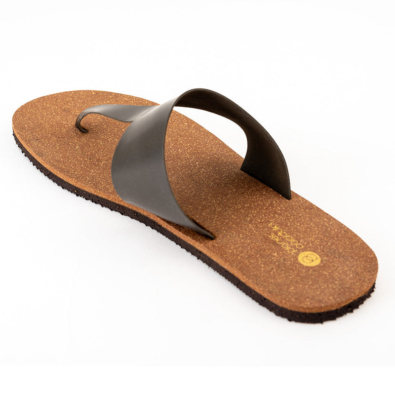 Eso Thong-Strap Cork Brown Women Slides