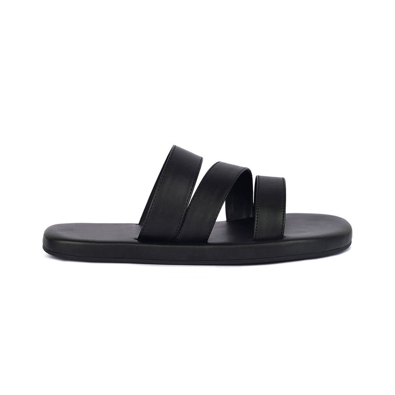 Adi Crossover Vegan Leather Black Slides Men