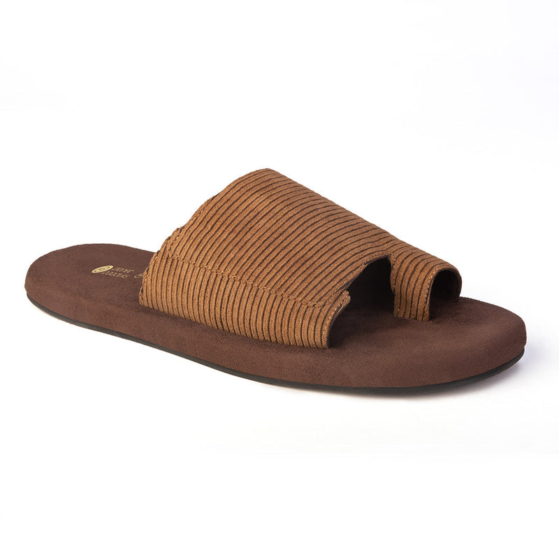 Iru Luxe - Cloak Corduroy Brown Slides