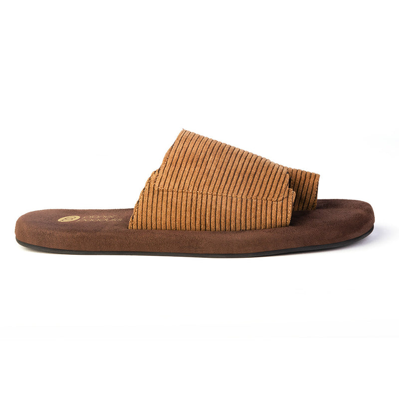 Iru Luxe - Cloak Corduroy Brown Slides