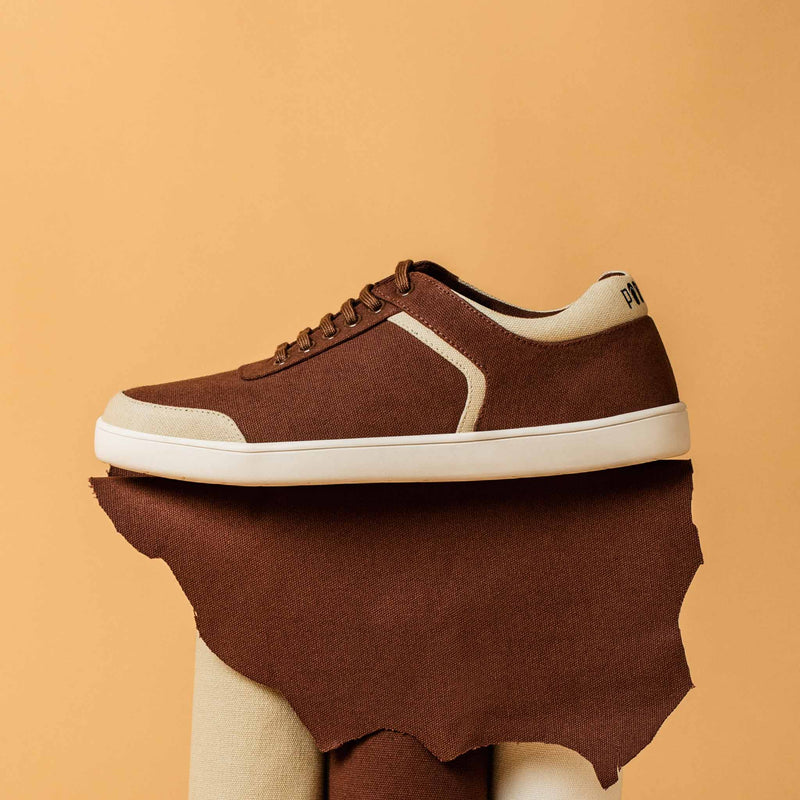 Dan Eco-Sole Sneakers Brown and Beige Men